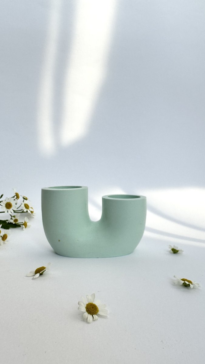 Świecznik U miętowy