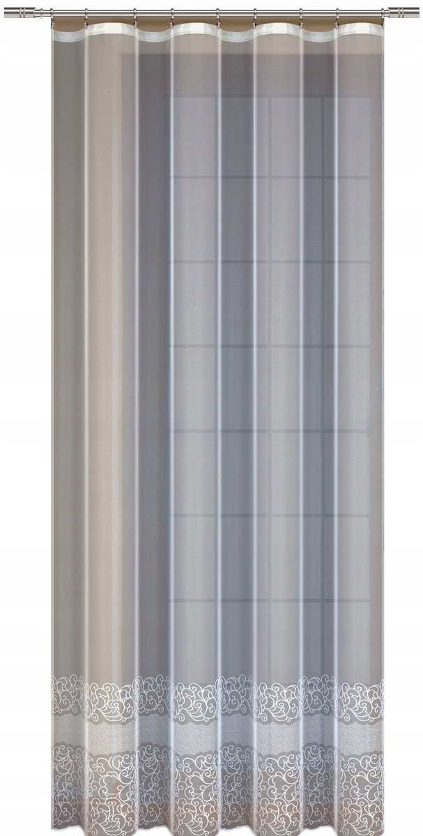 Firana długa wzór 23839 200x240cm (z taśmą) prod. HAFT - SALE -