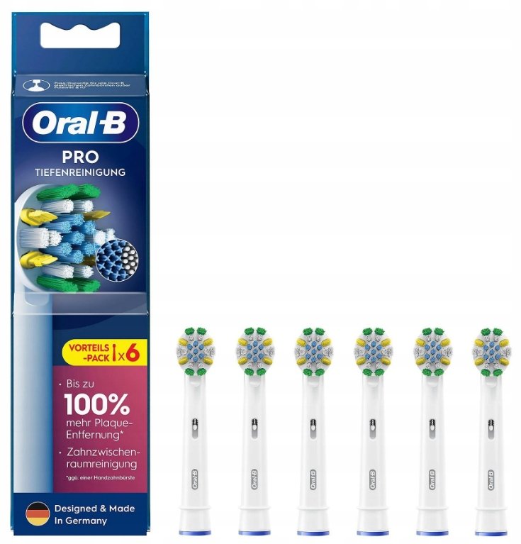 Oral-B FLOSS ACTION PRO Końcówki Wymienne Do Szczoteczki Elektrycznej 6szt