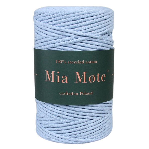 Mia Mote™ Classic Line Sznurek bawełniany skręcany do makramy 3mm atlantis crystal-Szpula ~ 100 m