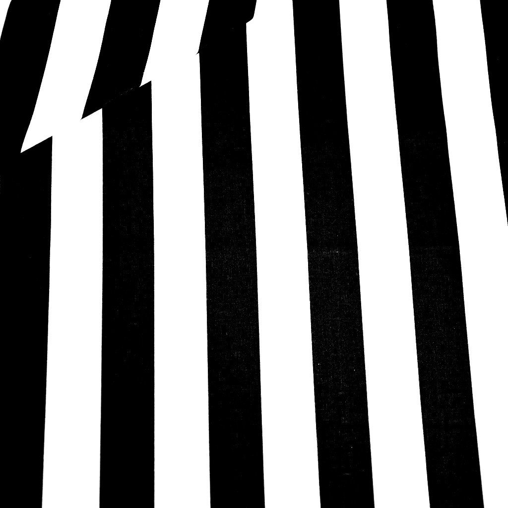 Tkanina bawełniana pasy biało czarne