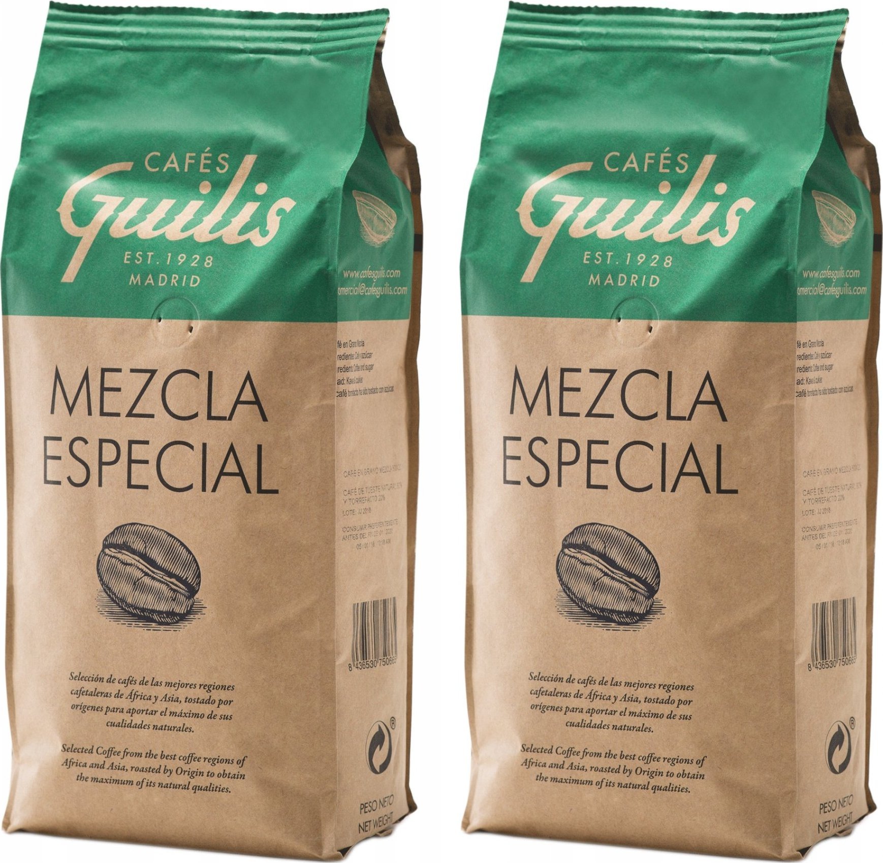 Kawa ziarnista Cafes Guilis Mezcla Especial 2 kg