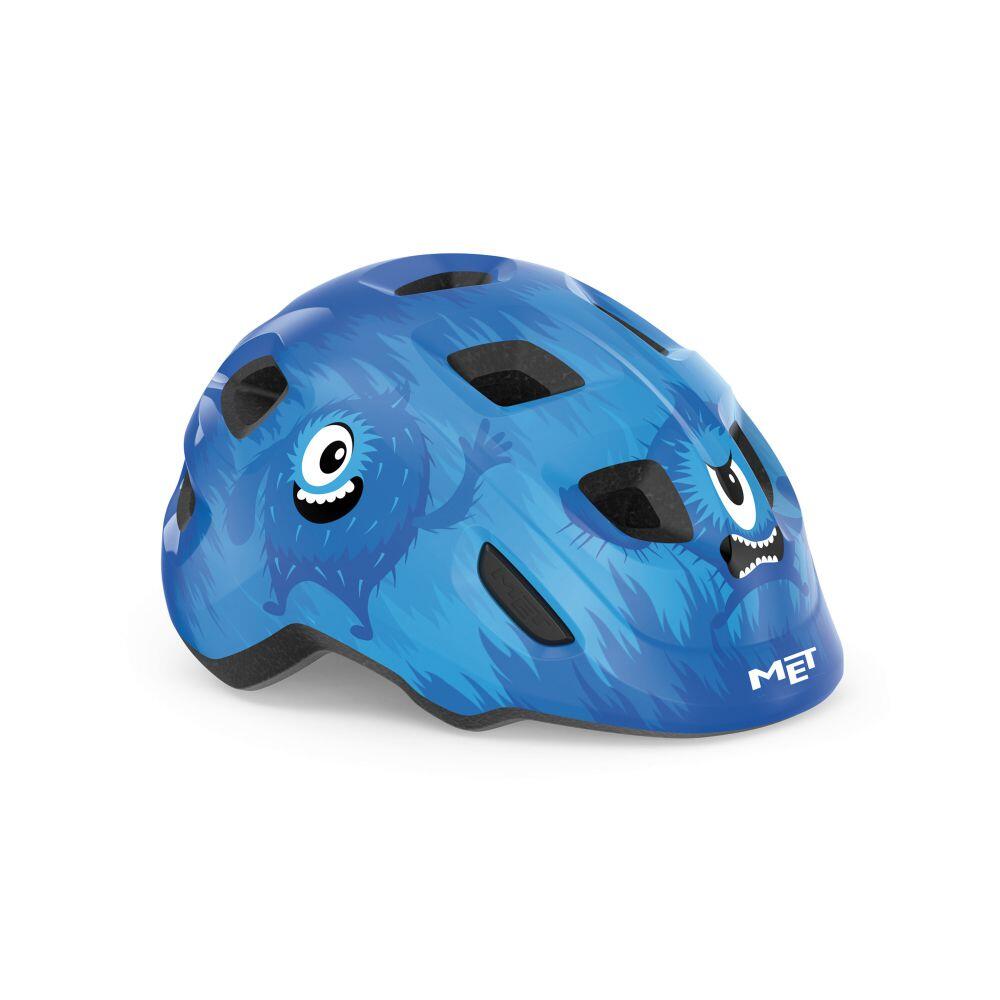 MET Hooray Blue Monsters/Glossy XS (46-52 cm) Dziecięcy kask rowerowy