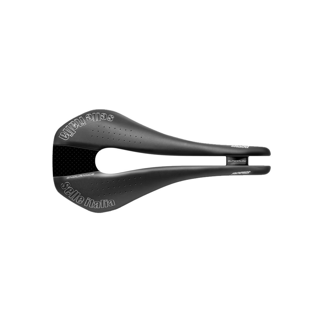 Selle ITALIA Siodło ITALIA NOVUS SUPERFLOW ENDURACE TM, rozm. L, czarne A-SIT-080H903AHC001