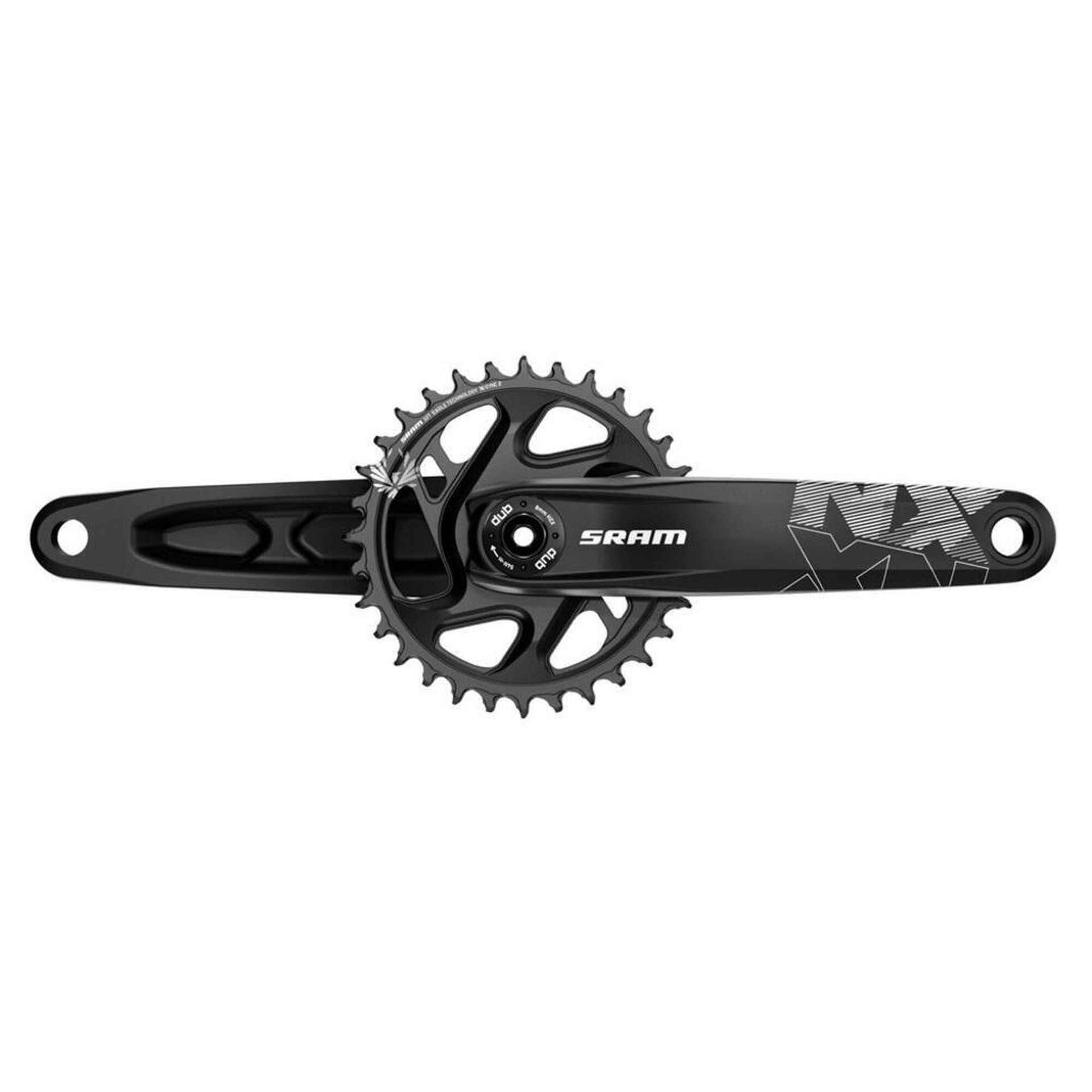 SRAM mechanizm korbowy korby NX Eagle 32T DM DUB łożysko wewnętrzne,,,,, 00.6118.525.000,,,,, czarna, 175 MM 00.6118.525.000