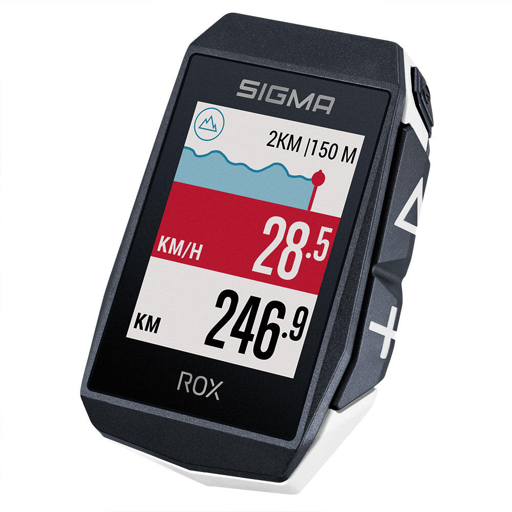 Sigma SPORT SPORT ROX 11.1 Evo Bike Computer Set incl. Bracket + HR, biały 2022 Urządzenia GPS