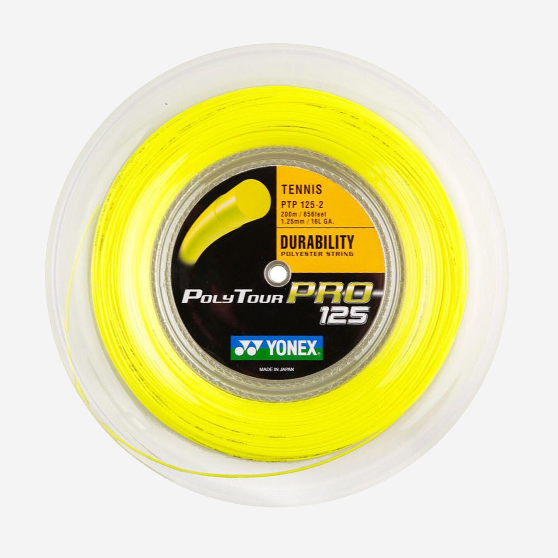 Yonex naciąg tenisowy POLY TOUR PRO YELL 200M PTP130-2 4547656570205