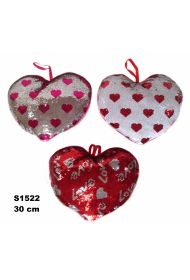 Sun-Day Serce cekinowe 30cm 3 ASST 155863