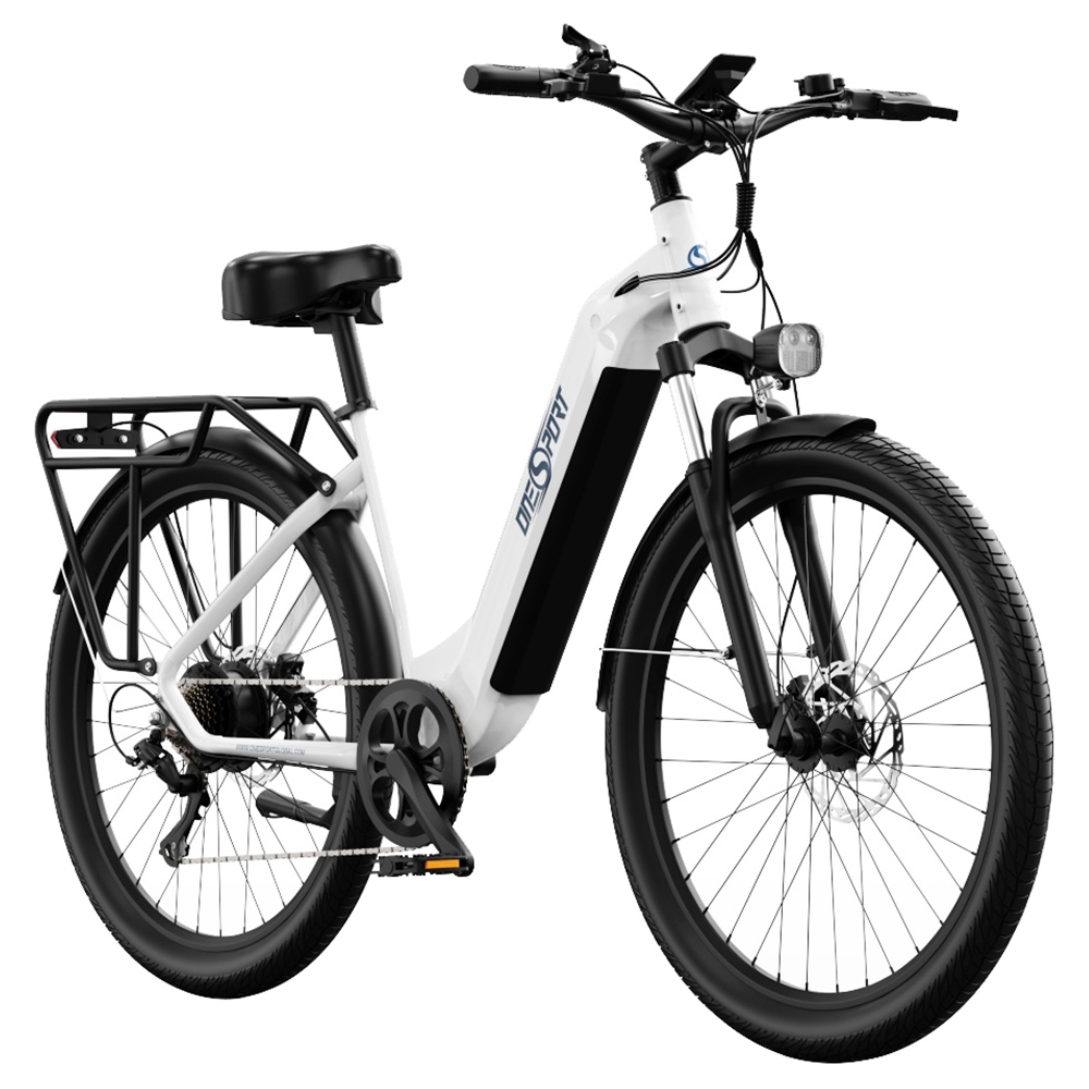ONESPORT OT05 City Electric Bike 250W Motor 36V 18 2Ah Battery 27 5*2 25-inch Tire 25km/h Max Speed 120km Max Range Shima