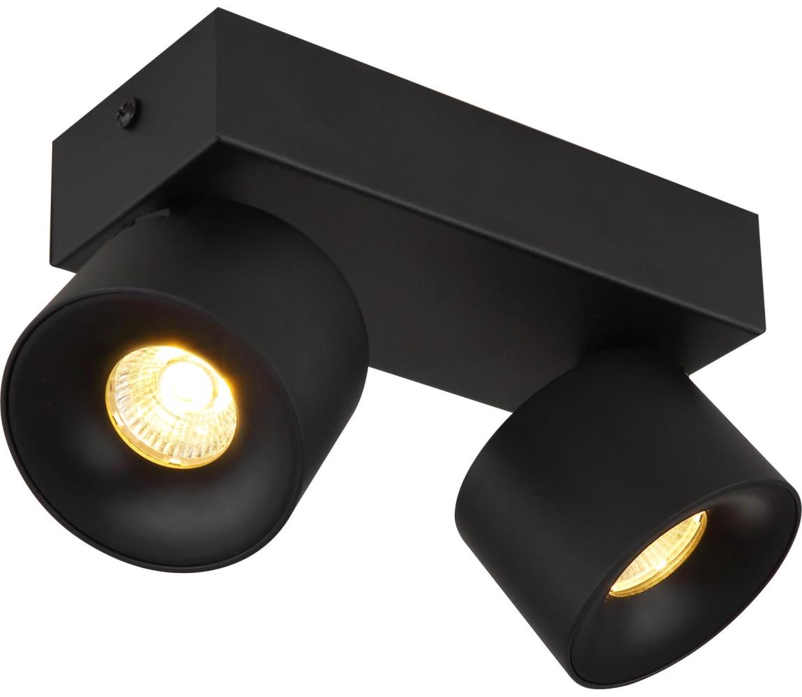 Globo 56961-2B - LED Oświetlenie punktowe RAE 2xLED/6W/230V czarny