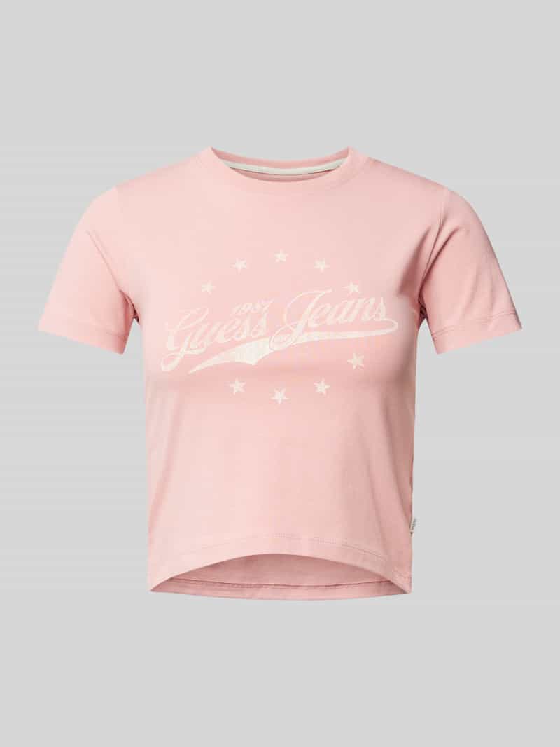 T-shirt krótki z nadrukiem z logo