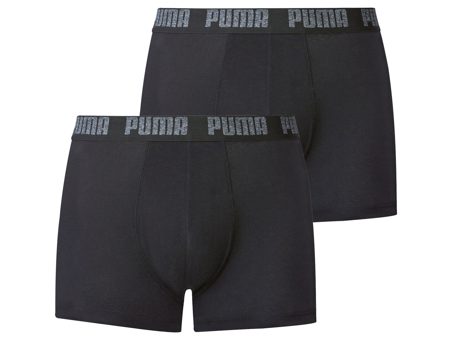 Puma Męskie bokserki z bawełną, 2 pary (XL, Czarny)