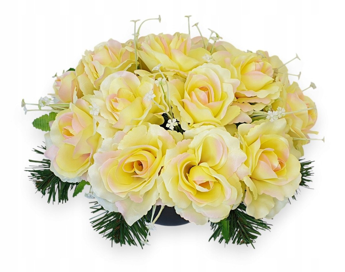 Stroik Na Cmentarz Kwiaty Na Grób Z Obciążeniem +/- 30Cm X 25Cm