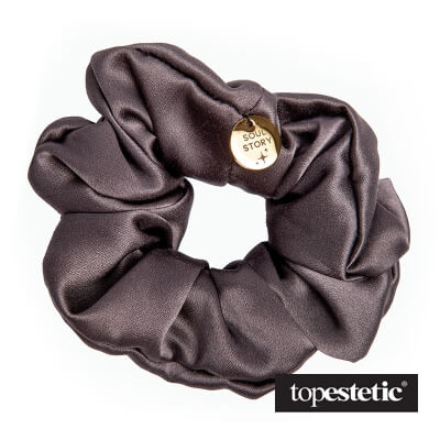 Soul Story Silk Hair Band Jedwabna gumka do włosów (kolor Graphite) 1 szt