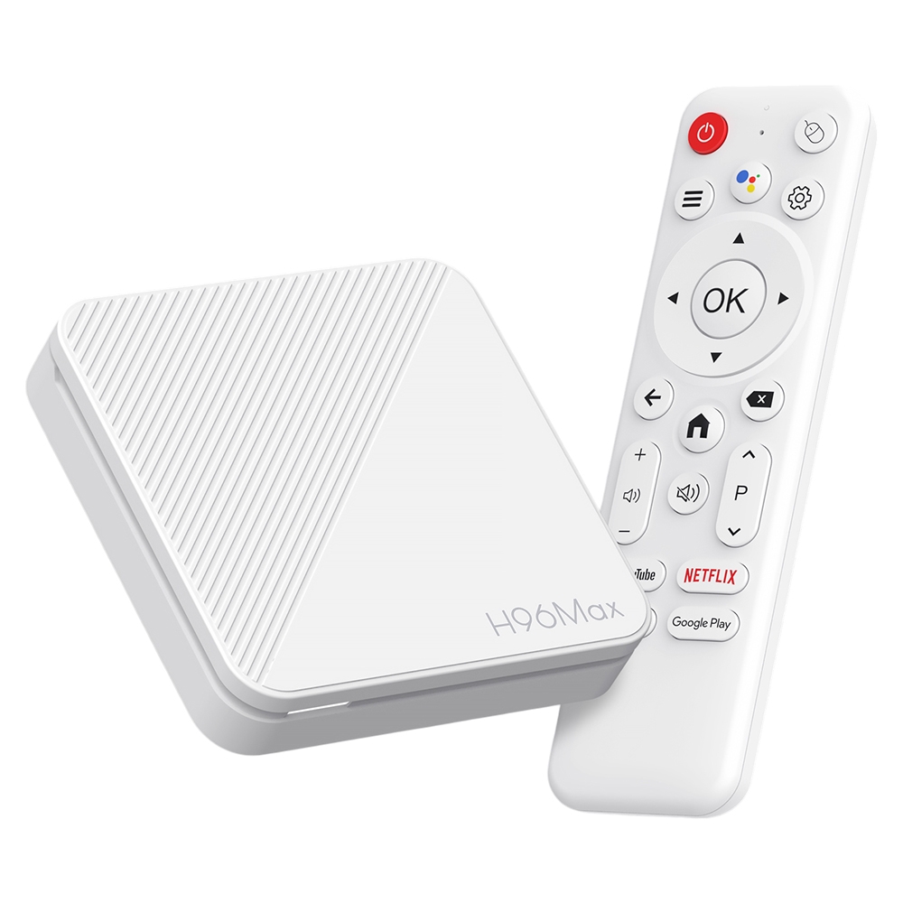 H96 Max H313 Android 14 TV Box 2GB RAM 8GB ROM ARM Cortex A53 Quad Core 4K UHD WiFi 6 Built-in Chromecast Google Play Gam