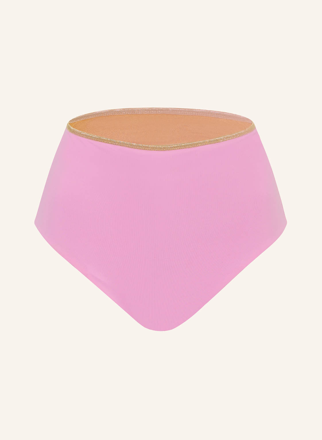 Mymarini Dół Od Bikini Z Wysokim Stanem Shine, Model Dwustronny Z Ochroną Uv 50+ braun