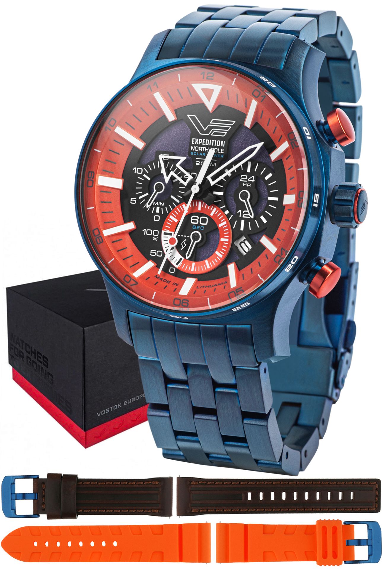 Zegarek Vostok Europe VR42-595D734B Expedition North Pole 1 Polar Sunrise Solar 47mm