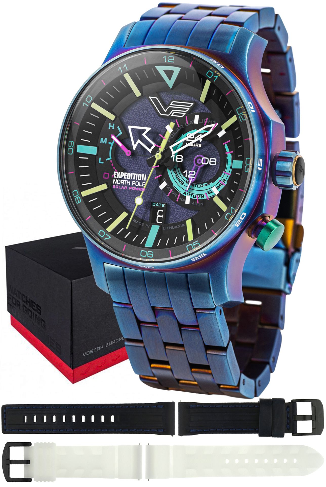 Zegarek Vostok Europe VS57-595D737B Expedition North Pole 1 Polar Light Solar 47mm