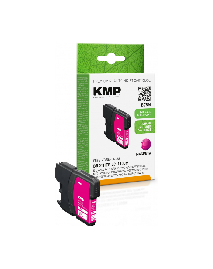 KMP B78M tusz magenta kompatybilny z Bczerwonyher LC-1100 M 1522,4806