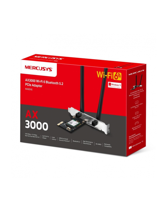 Mercusys WiFi6E PCIe AX3000 MA80XE