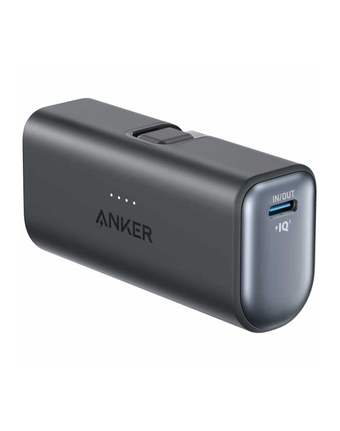 Powerbank Anker Nano 5000mAh 225W z wbudowanym złączem USB-C czarny