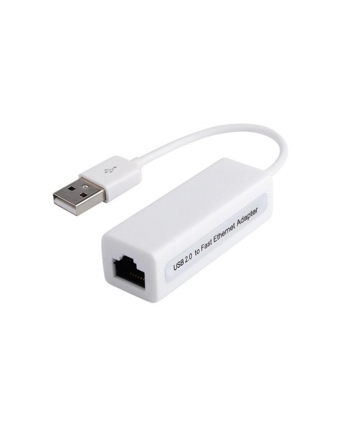 PREMIUMCORD ADAPTER USB 2.0 NA LAN RJ45 ETHERNET 10/100 MBIT, USB 2.0 TYP A NA ETHERNET, 100 MBIT, KOLOR BIAŁY