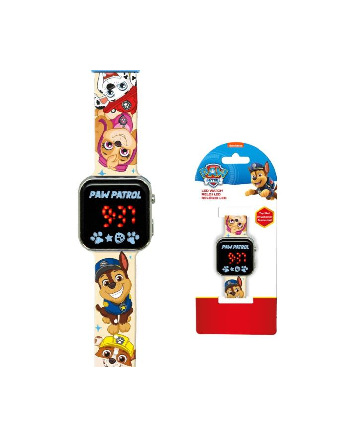 Zegarek LED z kalendarzem Psi Patrol PAW PATROL PW19961 Kids Euroswan