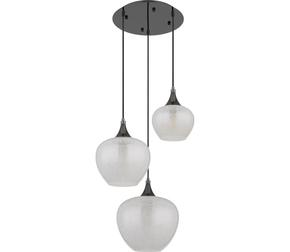 Globo 15548-3HK - Żyrandol na lince MAXY 3xE27/40W/230V czarny