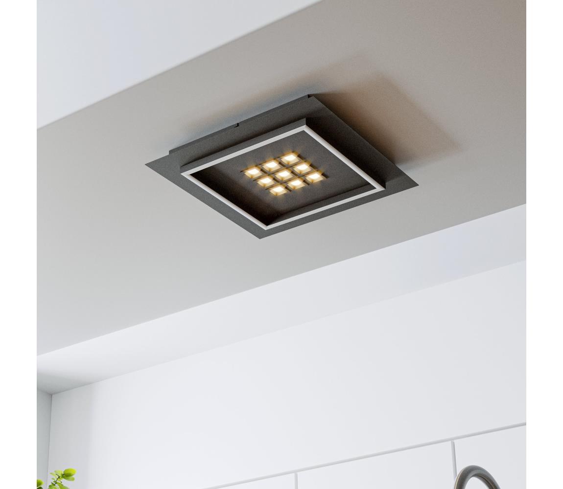 Eglo 901192 - LED Plafon ściemnialny BALAZOTE LED/21,4W/230V czarny +pilot