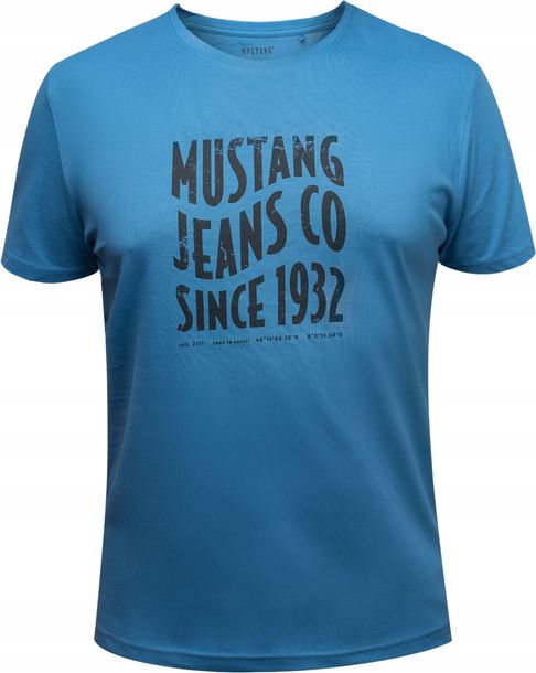 MUSTANG T-shirt KOSZULKA męska BAWEŁNA sportowa XXL