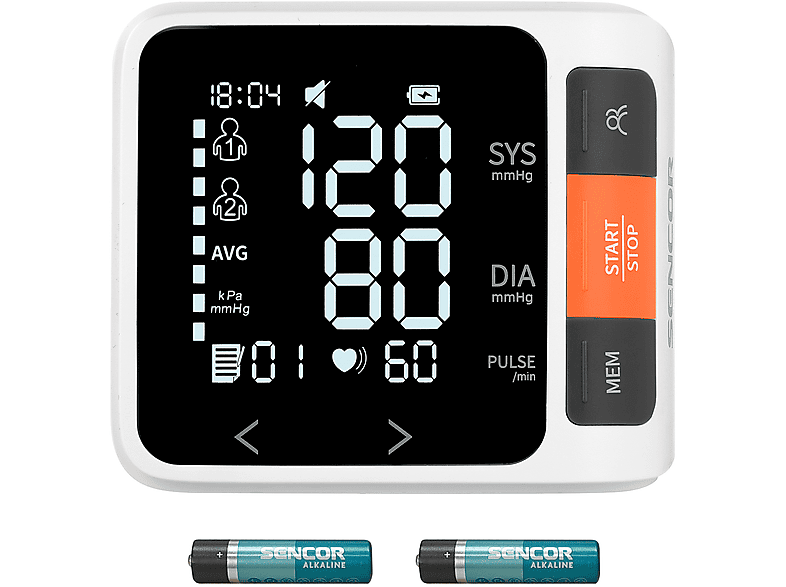 Ciśnieniomierz nadgarstkowy SENCOR SBP 0900WH Biały