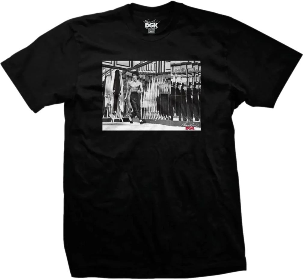 t-shirt DGK (BRUCE LEE) REFLECTIONS TEE Black