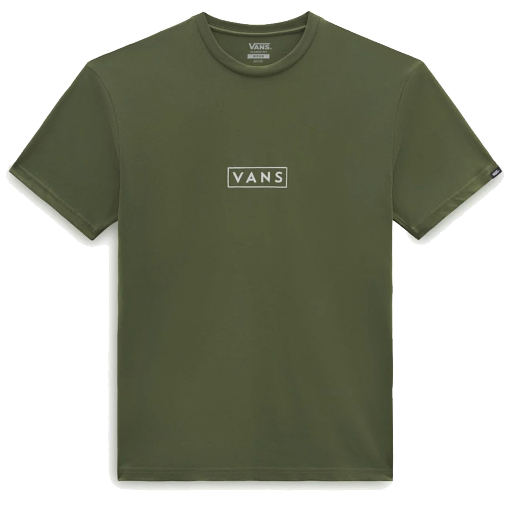 t-shirt VANS CLASSIC EASY BOX TEE Olivine/White