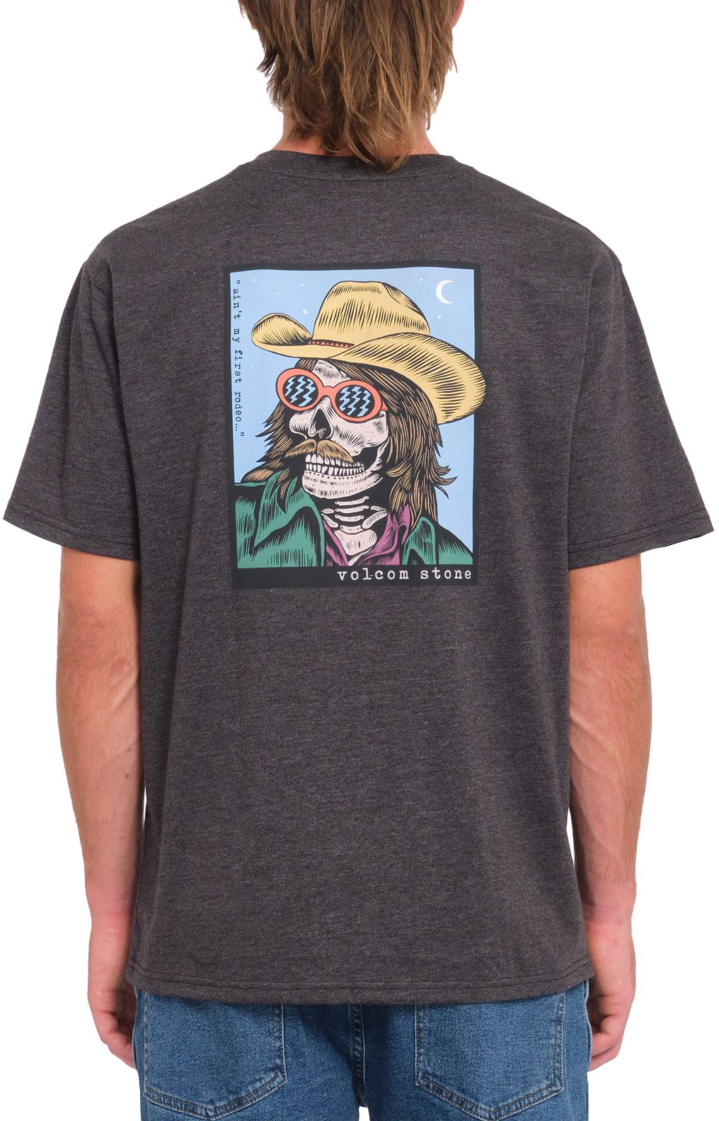 t-shirt VOLCOM SCOWBOY TEE Heather Black