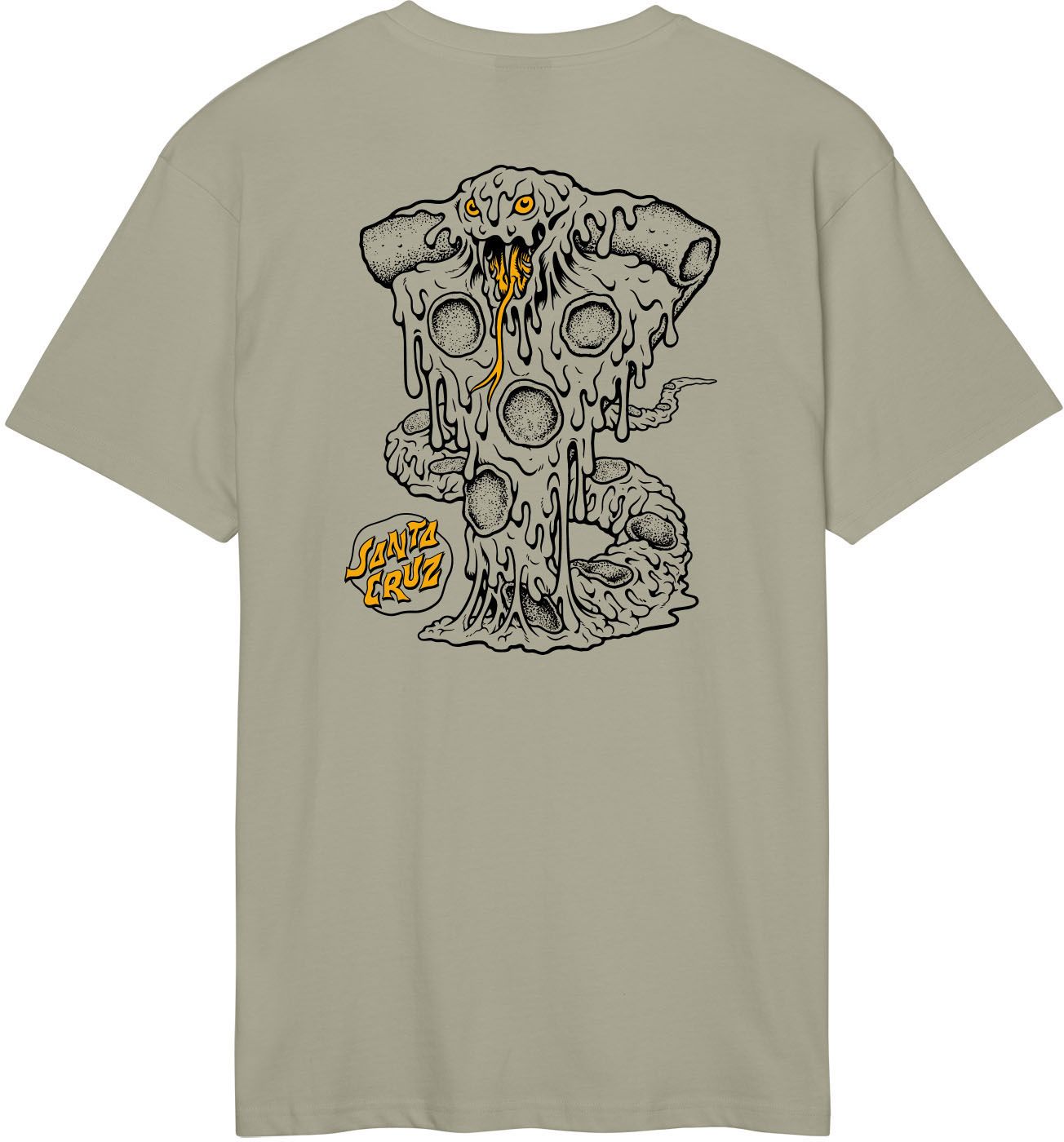 t-shirt SANTA CRUZ BRAUN FEVER DREAM TEE Stone Grey