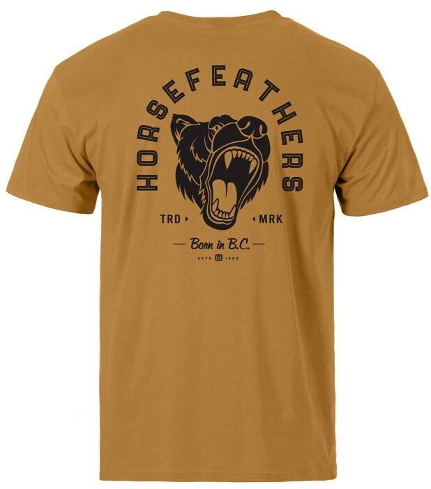 t-shirt HORSEFEATHERS ROAR II T-SHIRT Spruce Yellow