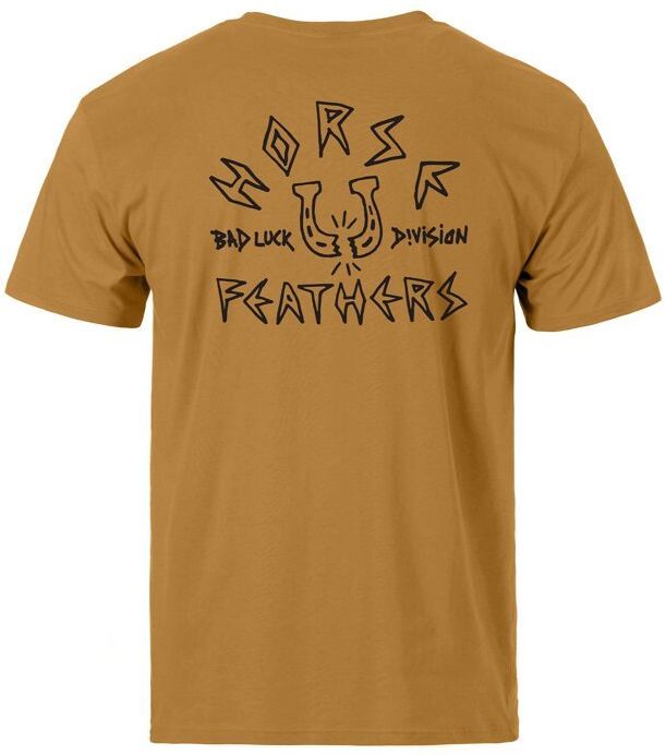 t-shirt HORSEFEATHERS BAD LUCK T-SHIRT Spruce Yellow