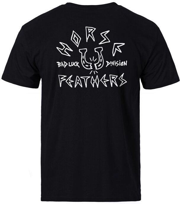 t-shirt HORSEFEATHERS BAD LUCK T-SHIRT Titanium
