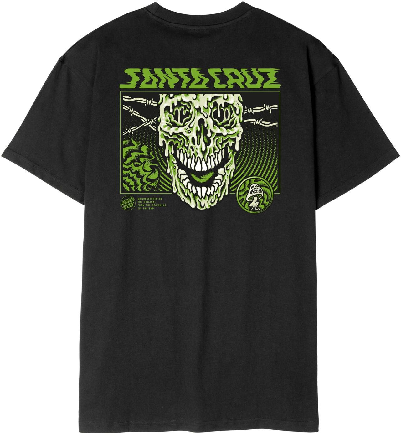 t-shirt SANTA CRUZ TOXIC SKULL TEE Black