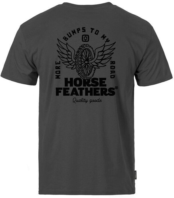 t-shirt HORSEFEATHERS WHEEL TECH T-SHIRT Gray