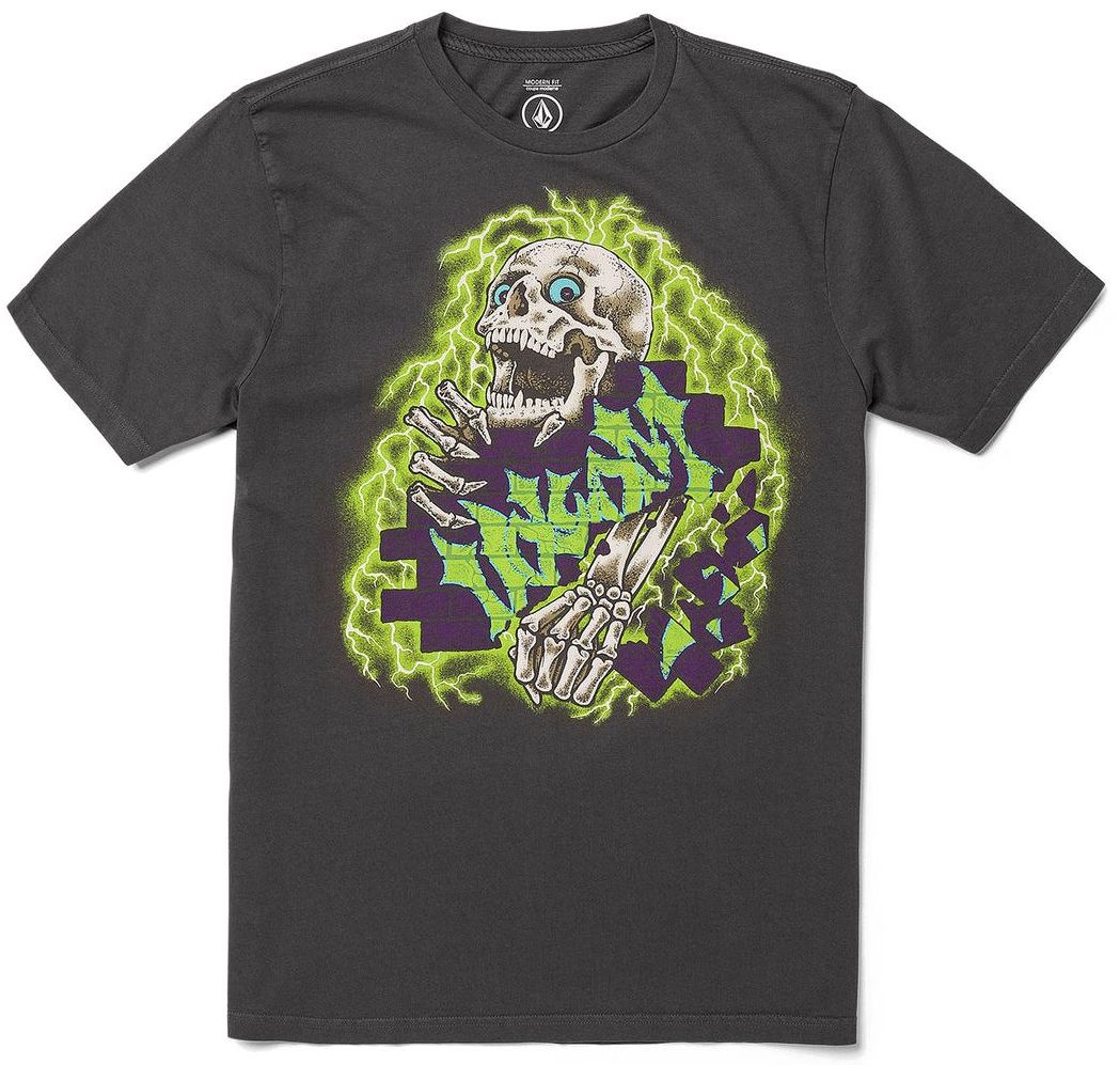 t-shirt VOLCOM WALL PUNCHER TEE Stealth