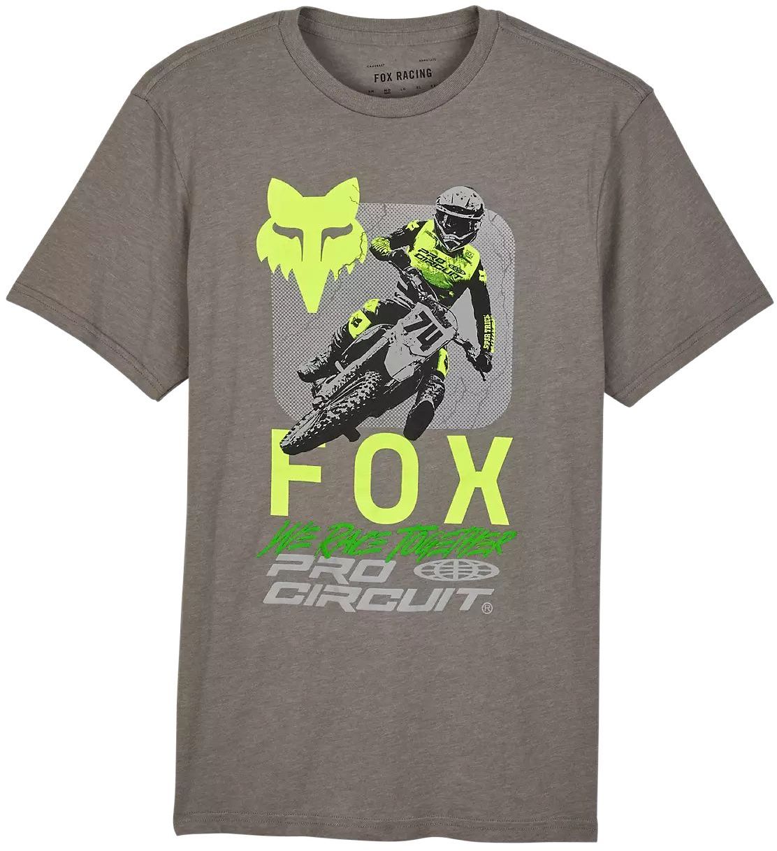 t-shirt FOX (PRO CIRCUIT) PREMIUM TEE Heather Graphite Grey