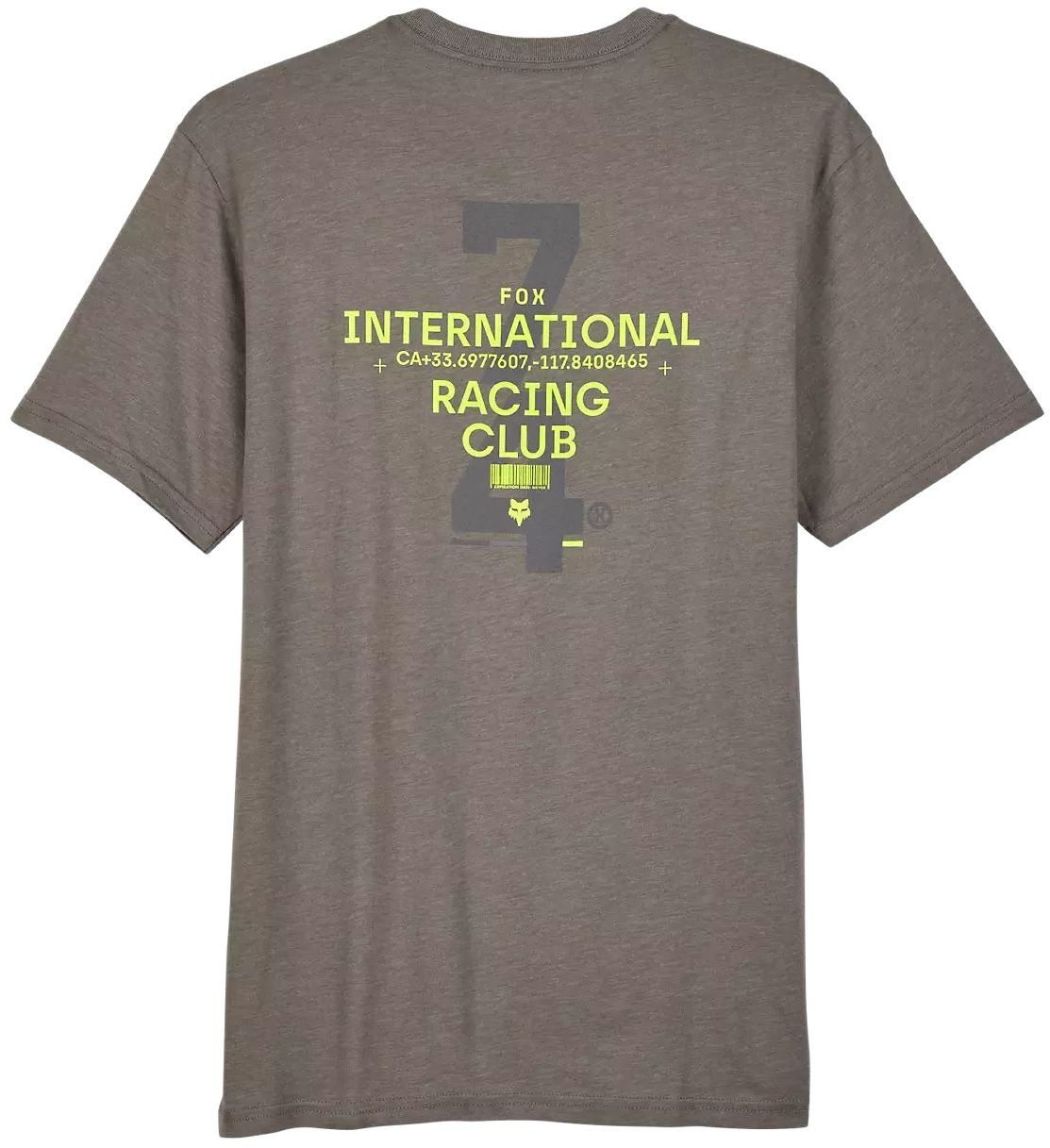 t-shirt FOX NUMERICAL PREMIUM TEE Heather Graphite Grey