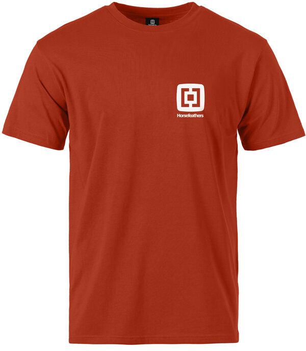 t-shirt HORSEFEATHERS MINI LOGO T-SHIRT Orange Rust