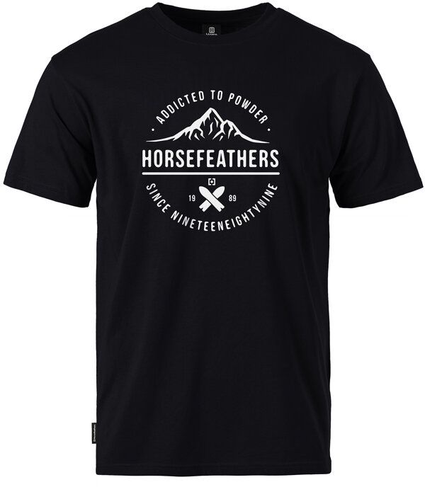 t-shirt HORSEFEATHERS ATP EMBLEM T-SHIRT Black