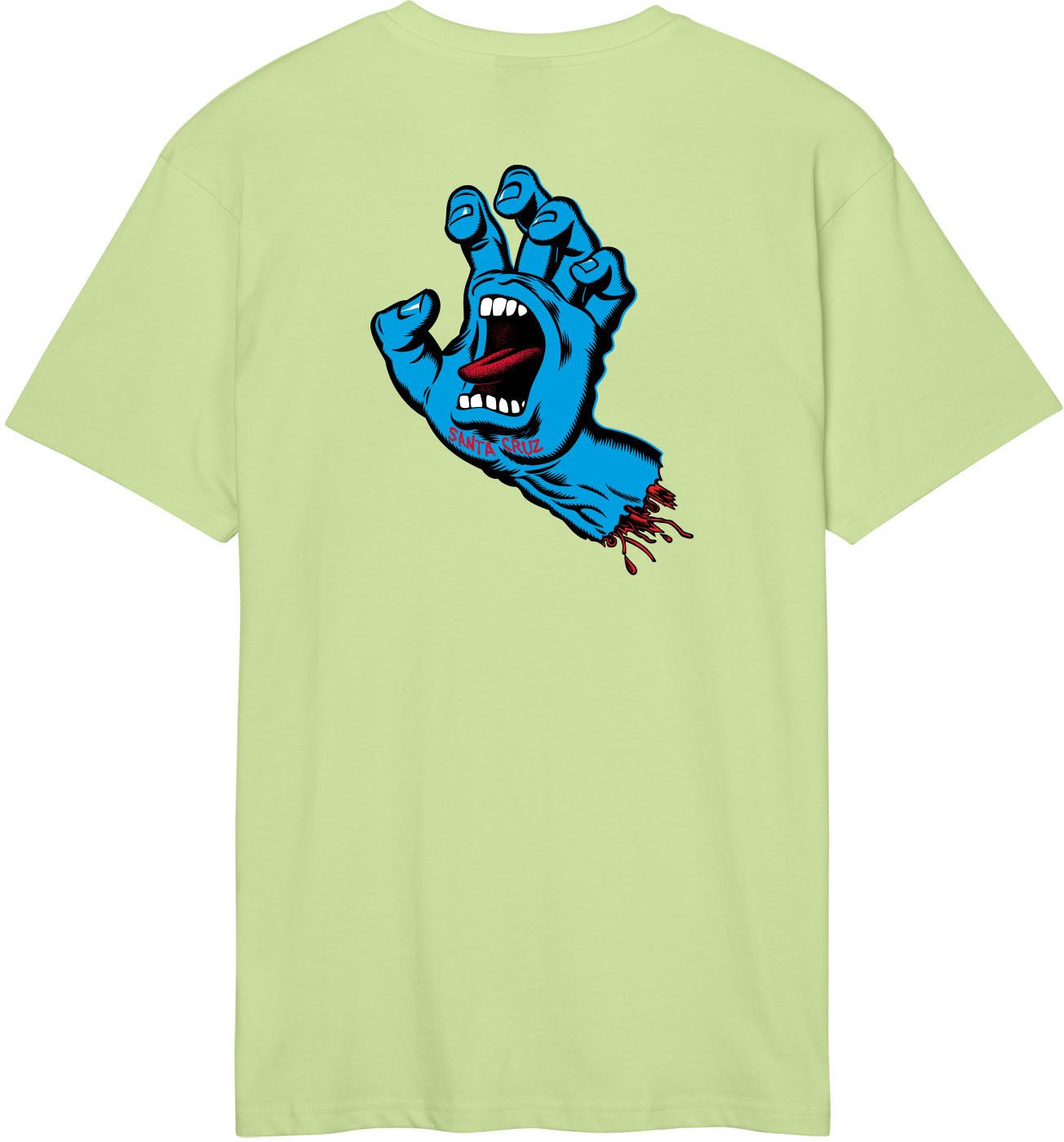 t-shirt SANTA CRUZ SCREAMING HAND CHEST TEE Matcha