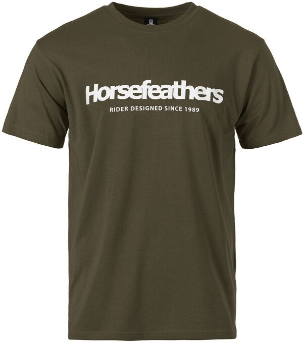 t-shirt HORSEFEATHERS QUARTER T-SHIRT Burnt Olive