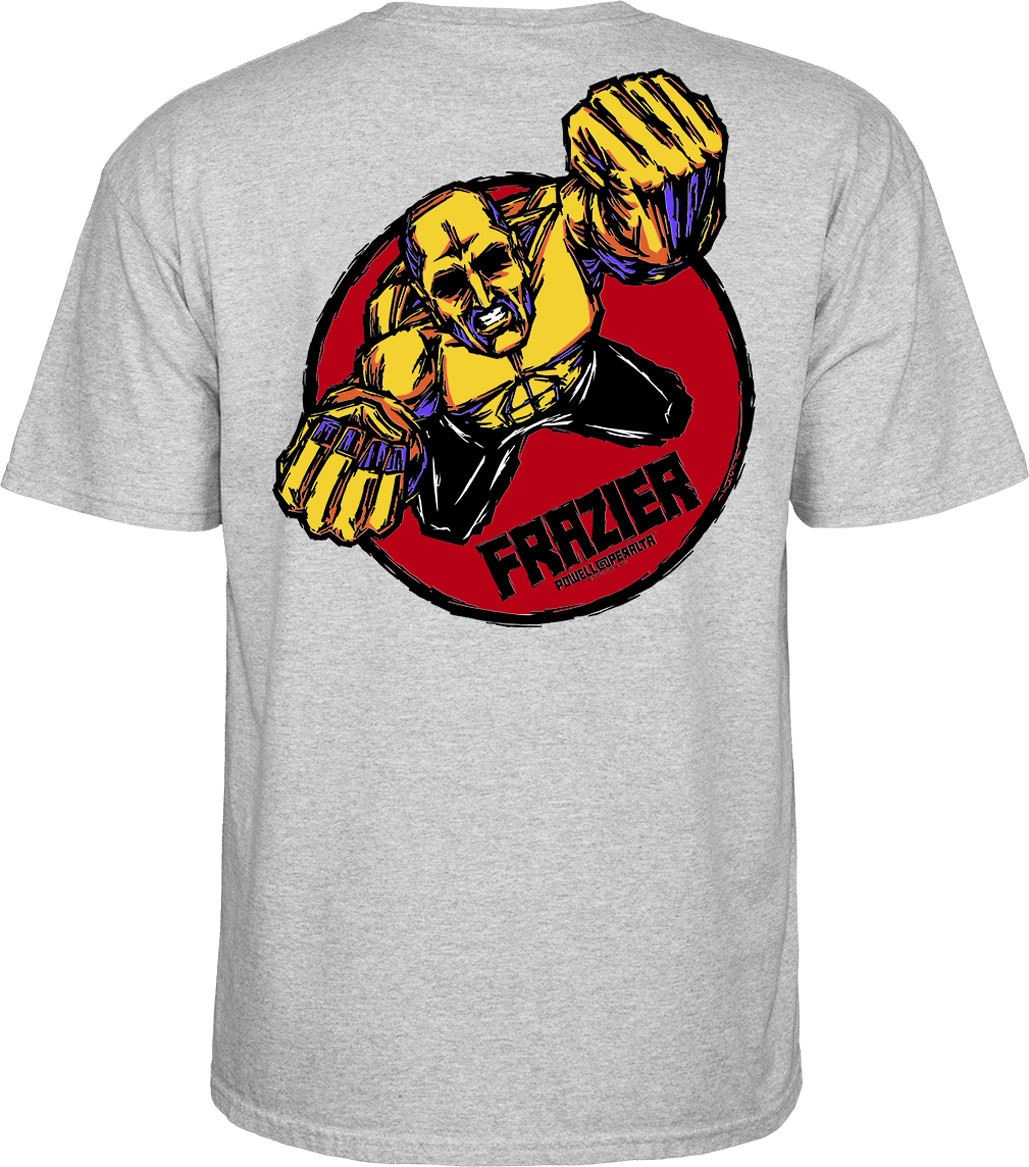 t-shirt POWELL PERALTA MIKE FRAZIER YELLOW MAN TEE Athletic Heather