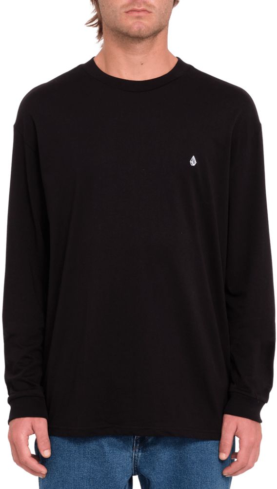 t-shirt VOLCOM STONE BLANKS LS TEE Black