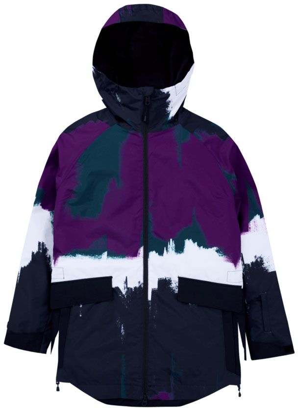 kurtka zimowa damska BURTON LALIK JACKET Forest Chalk/True Black